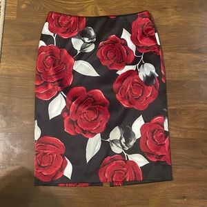 WHBM stretch satin skirt